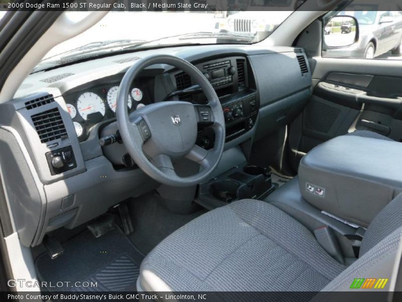 Black / Medium Slate Gray 2006 Dodge Ram 1500 ST Regular Cab