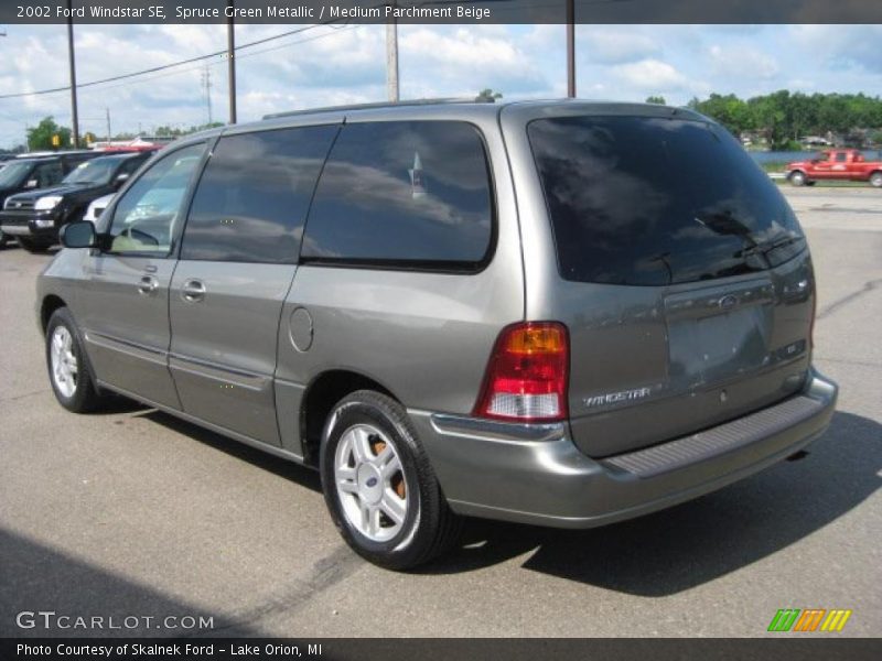 Spruce Green Metallic / Medium Parchment Beige 2002 Ford Windstar SE