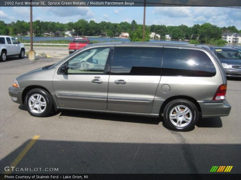 Spruce Green Metallic / Medium Parchment Beige 2002 Ford Windstar SE
