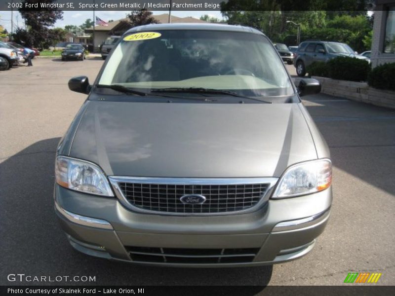 Spruce Green Metallic / Medium Parchment Beige 2002 Ford Windstar SE