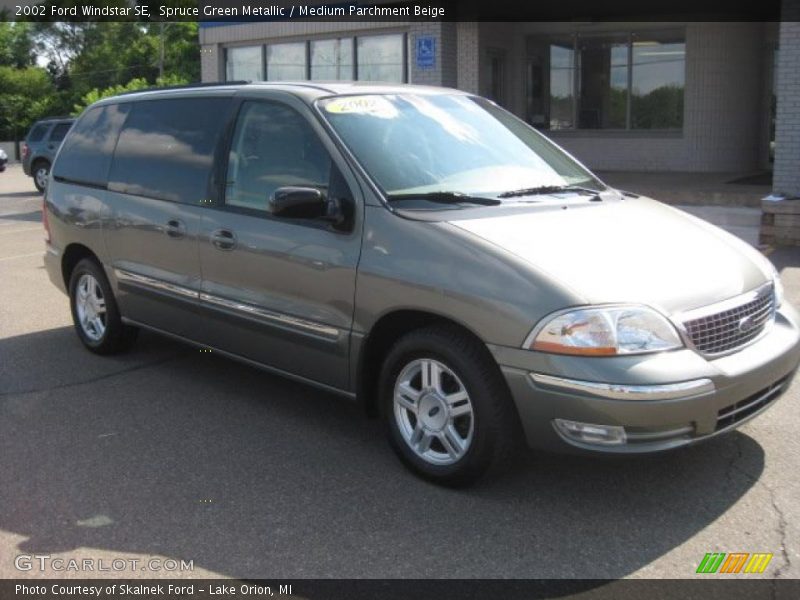 Spruce Green Metallic / Medium Parchment Beige 2002 Ford Windstar SE