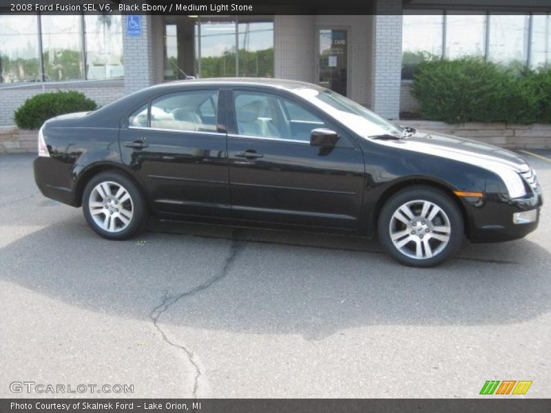 Black Ebony / Medium Light Stone 2008 Ford Fusion SEL V6