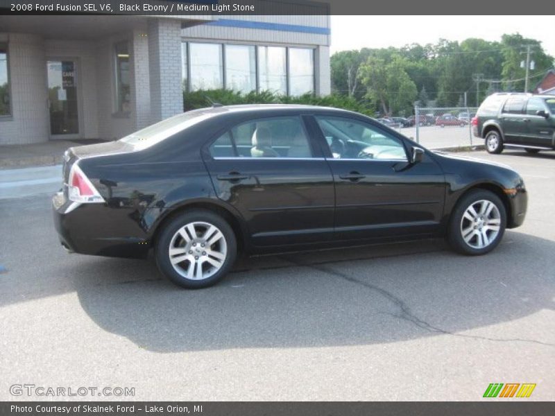 Black Ebony / Medium Light Stone 2008 Ford Fusion SEL V6