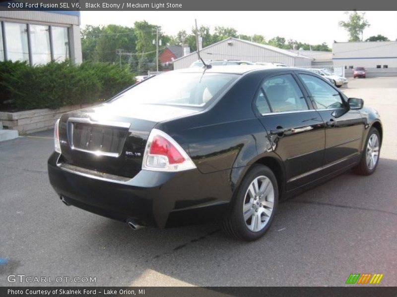 Black Ebony / Medium Light Stone 2008 Ford Fusion SEL V6