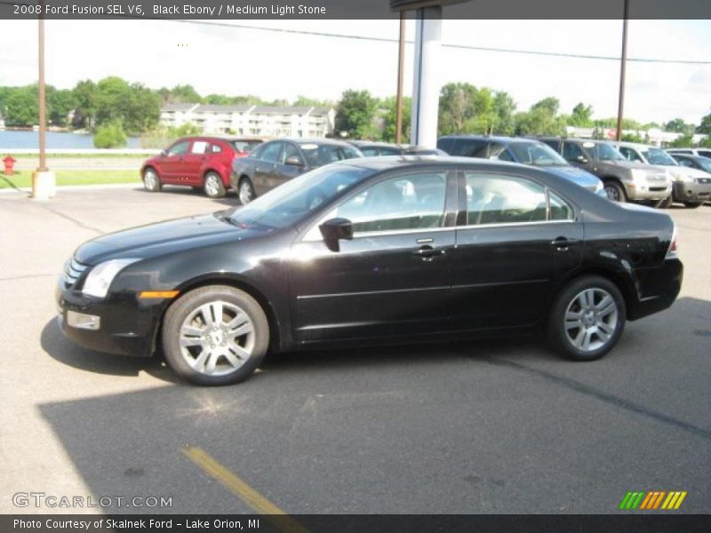 Black Ebony / Medium Light Stone 2008 Ford Fusion SEL V6