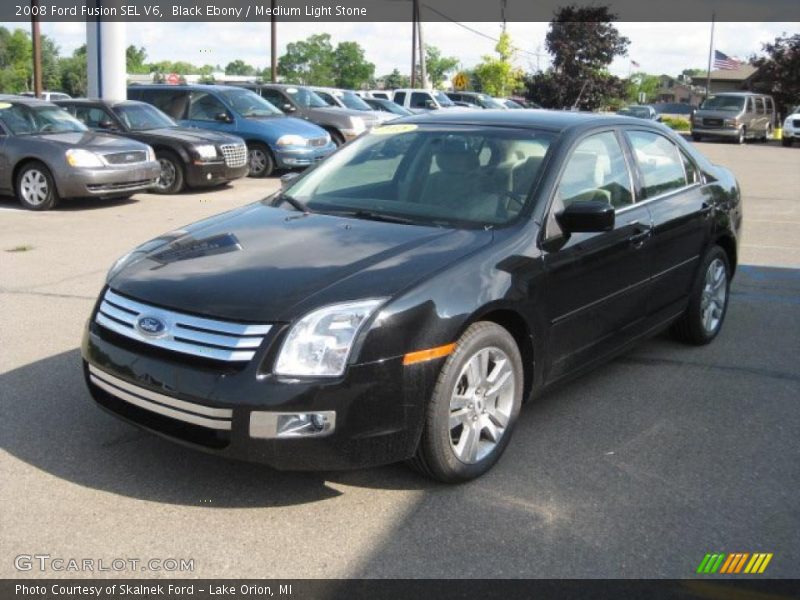 Black Ebony / Medium Light Stone 2008 Ford Fusion SEL V6