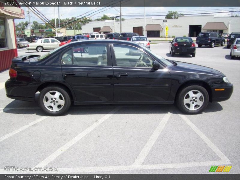 Black / Neutral Beige 2003 Chevrolet Malibu LS Sedan