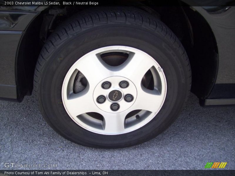 Black / Neutral Beige 2003 Chevrolet Malibu LS Sedan