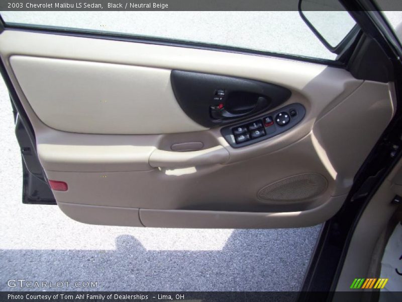 Black / Neutral Beige 2003 Chevrolet Malibu LS Sedan