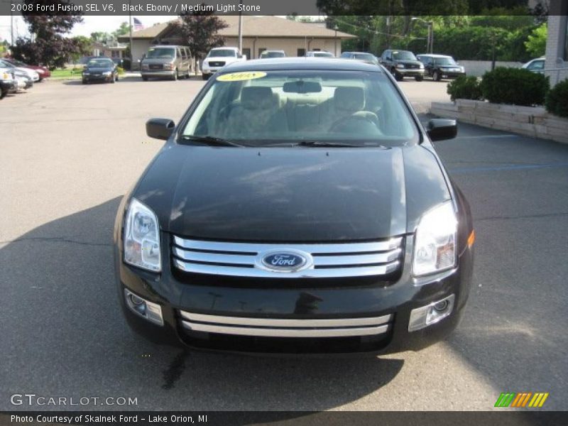 Black Ebony / Medium Light Stone 2008 Ford Fusion SEL V6