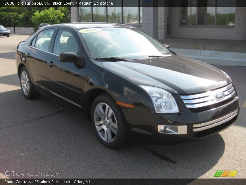 Black Ebony / Medium Light Stone 2008 Ford Fusion SEL V6