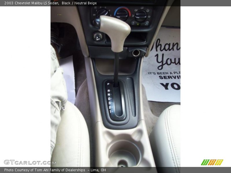 Black / Neutral Beige 2003 Chevrolet Malibu LS Sedan