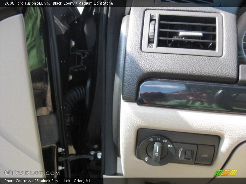 Black Ebony / Medium Light Stone 2008 Ford Fusion SEL V6