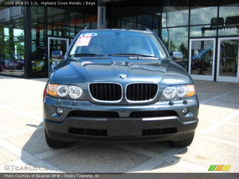 Highland Green Metallic / Beige 2006 BMW X5 3.0i