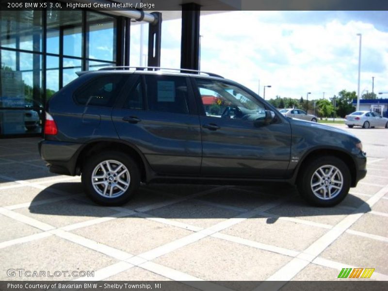 Highland Green Metallic / Beige 2006 BMW X5 3.0i