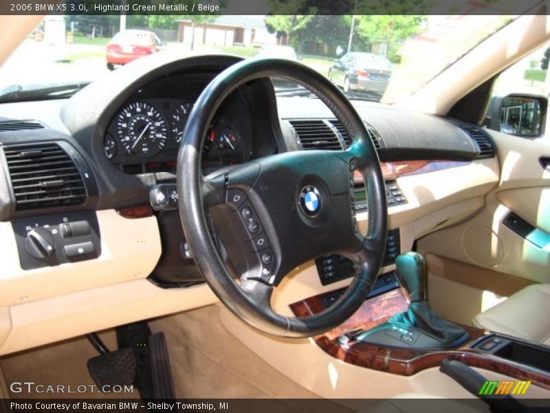 Highland Green Metallic / Beige 2006 BMW X5 3.0i