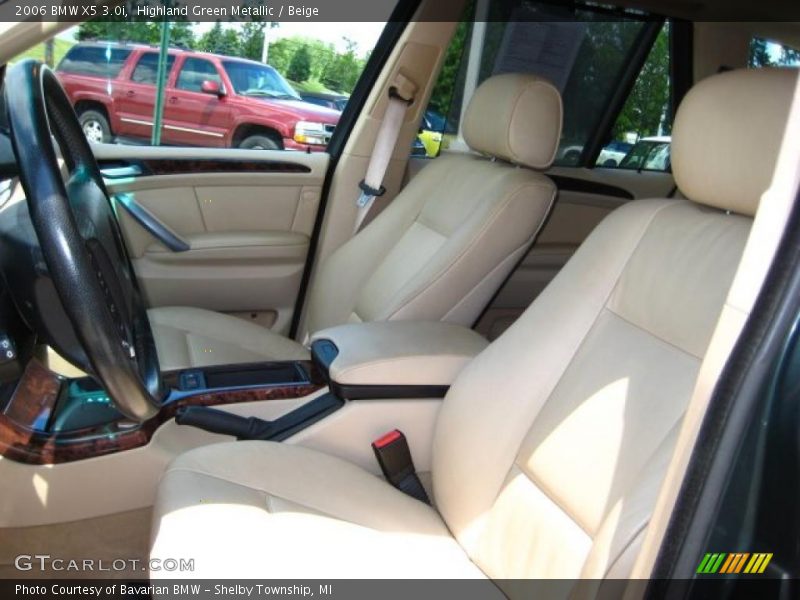 Highland Green Metallic / Beige 2006 BMW X5 3.0i