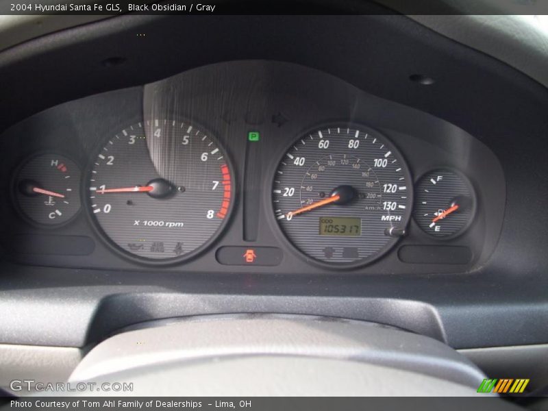 Black Obsidian / Gray 2004 Hyundai Santa Fe GLS