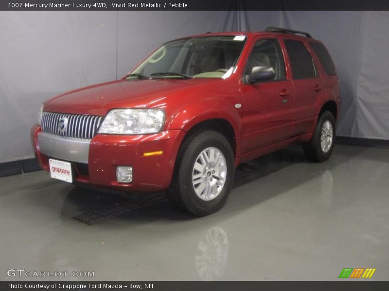 Vivid Red Metallic / Pebble 2007 Mercury Mariner Luxury 4WD