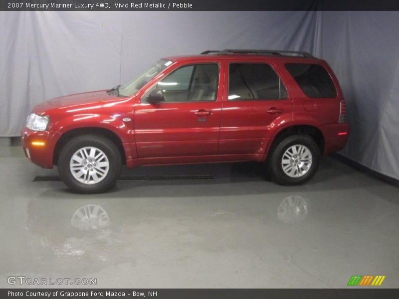 Vivid Red Metallic / Pebble 2007 Mercury Mariner Luxury 4WD