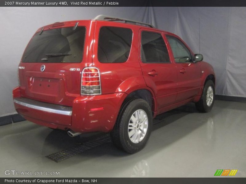 Vivid Red Metallic / Pebble 2007 Mercury Mariner Luxury 4WD