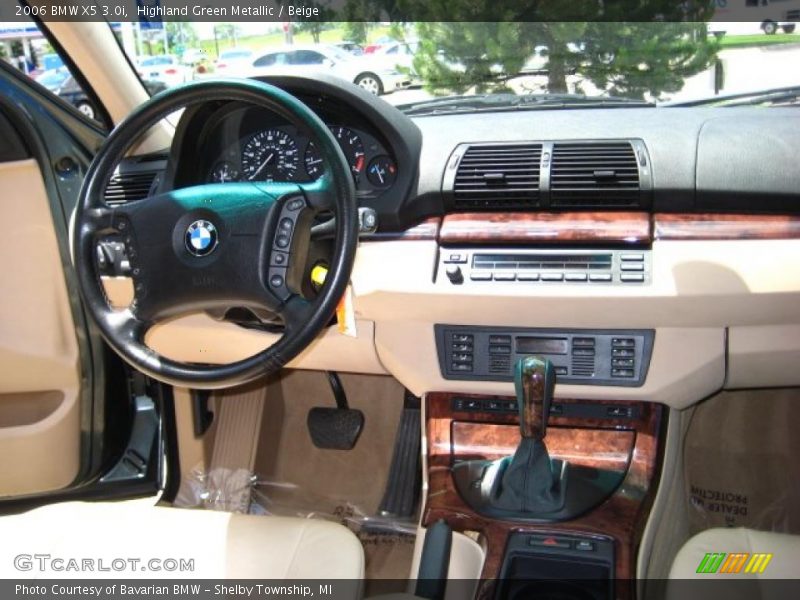 Highland Green Metallic / Beige 2006 BMW X5 3.0i