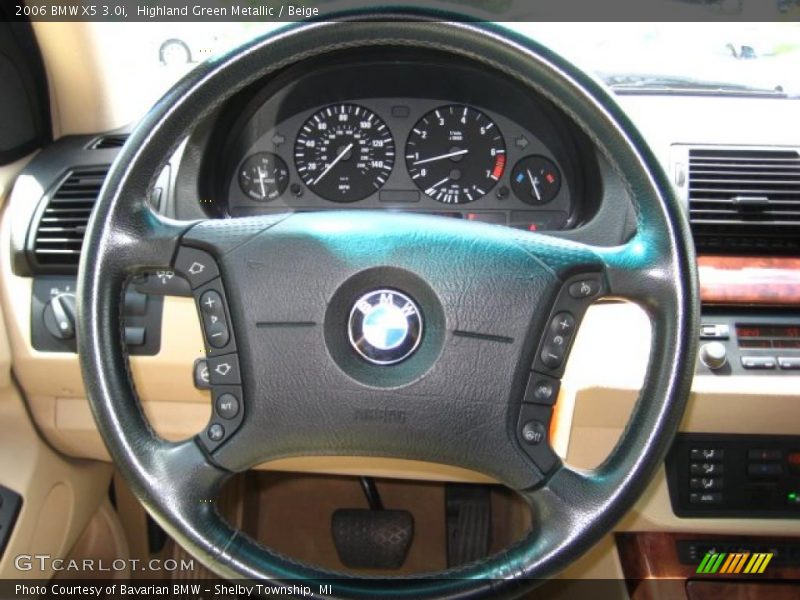 Highland Green Metallic / Beige 2006 BMW X5 3.0i