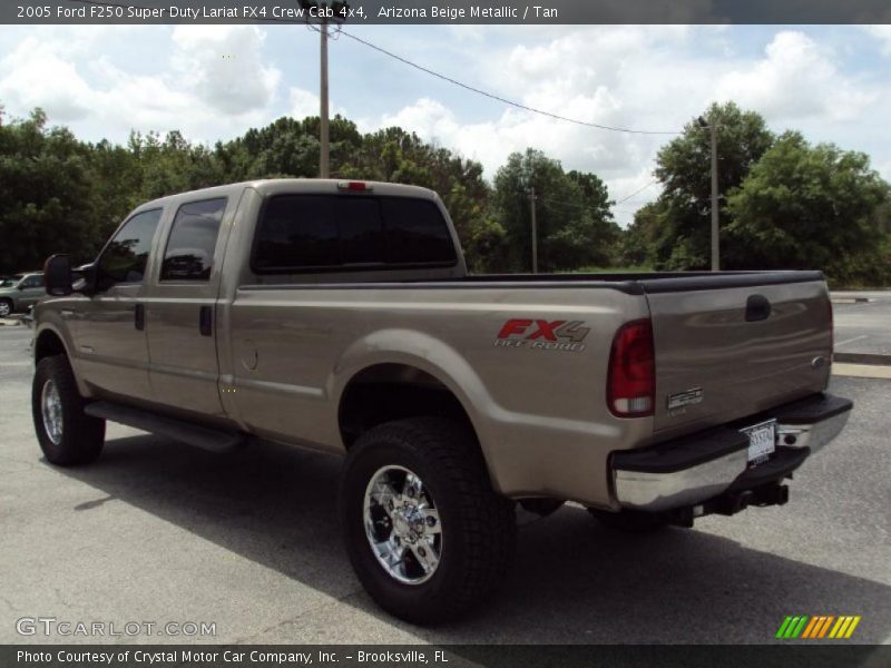 Arizona Beige Metallic / Tan 2005 Ford F250 Super Duty Lariat FX4 Crew Cab 4x4