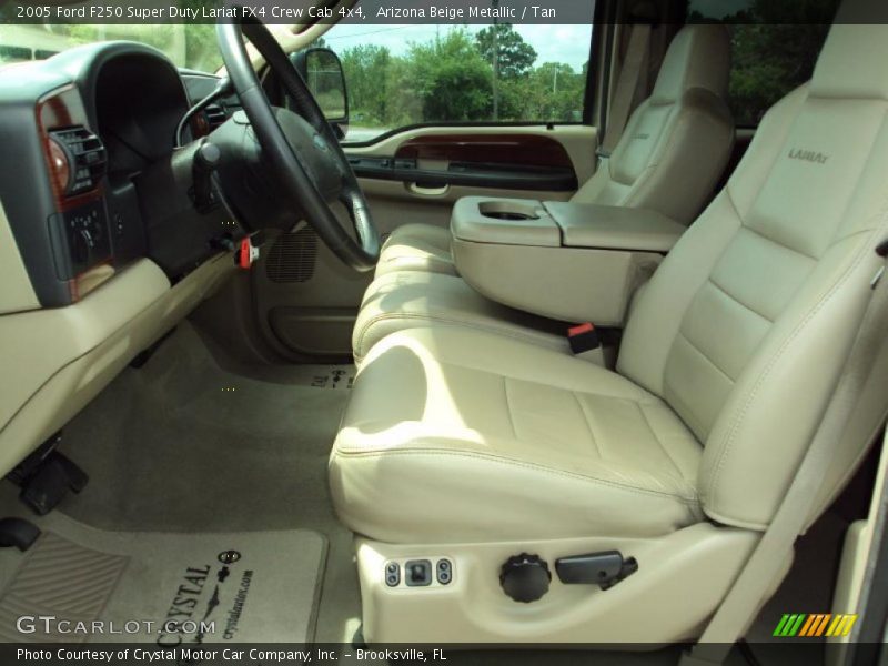 Arizona Beige Metallic / Tan 2005 Ford F250 Super Duty Lariat FX4 Crew Cab 4x4