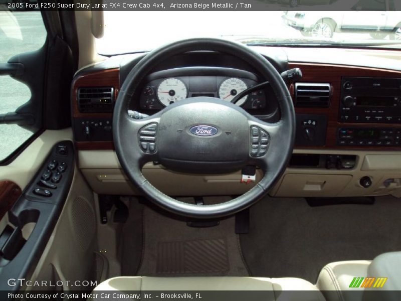 Arizona Beige Metallic / Tan 2005 Ford F250 Super Duty Lariat FX4 Crew Cab 4x4