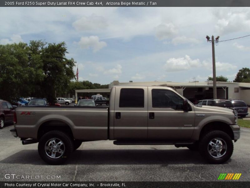 Arizona Beige Metallic / Tan 2005 Ford F250 Super Duty Lariat FX4 Crew Cab 4x4