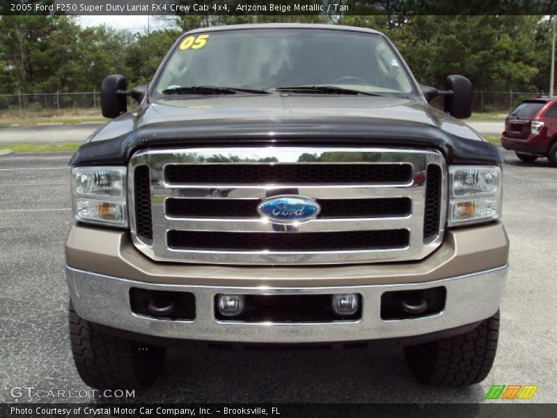 Arizona Beige Metallic / Tan 2005 Ford F250 Super Duty Lariat FX4 Crew Cab 4x4