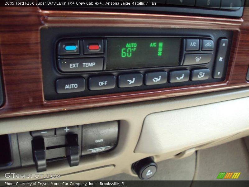 Arizona Beige Metallic / Tan 2005 Ford F250 Super Duty Lariat FX4 Crew Cab 4x4