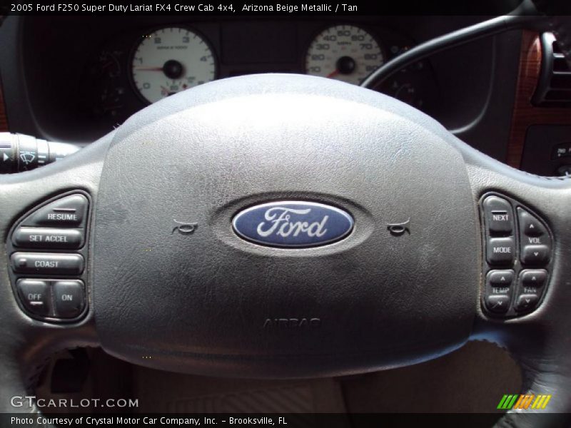 Arizona Beige Metallic / Tan 2005 Ford F250 Super Duty Lariat FX4 Crew Cab 4x4