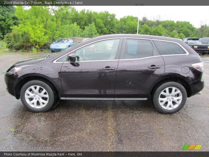 Black Cherry Mica / Sand 2008 Mazda CX-7 Sport