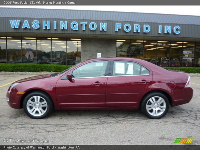 Merlot Metallic / Camel 2006 Ford Fusion SEL V6