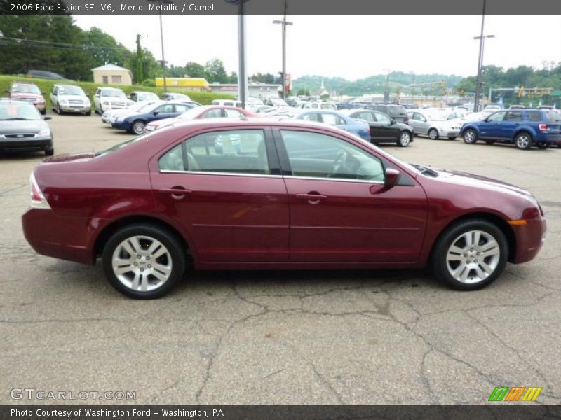 Merlot Metallic / Camel 2006 Ford Fusion SEL V6