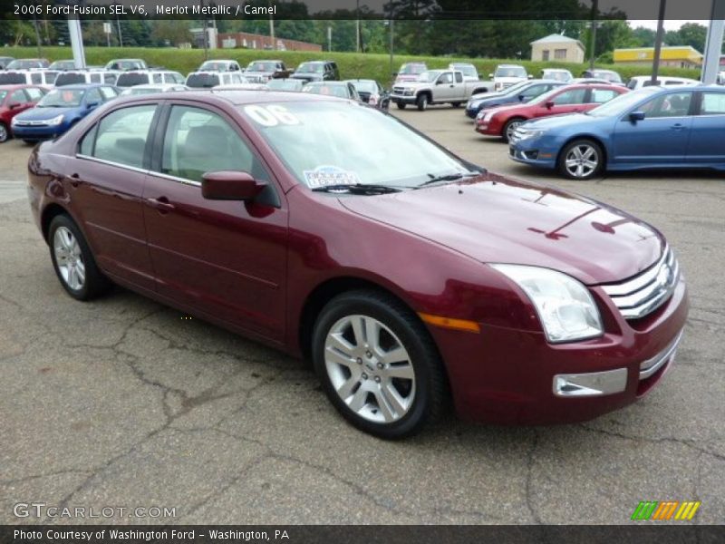 Merlot Metallic / Camel 2006 Ford Fusion SEL V6