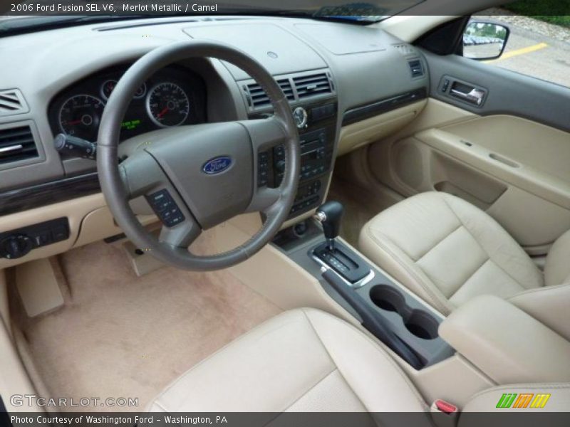 Merlot Metallic / Camel 2006 Ford Fusion SEL V6