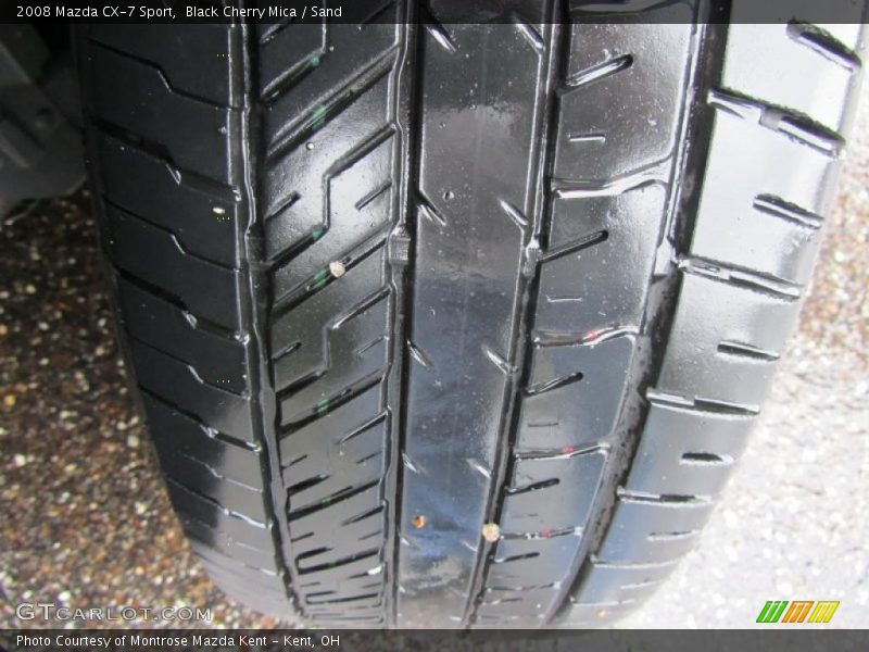 Black Cherry Mica / Sand 2008 Mazda CX-7 Sport