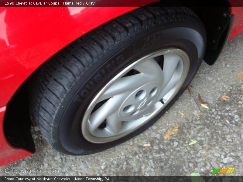 Flame Red / Gray 1998 Chevrolet Cavalier Coupe