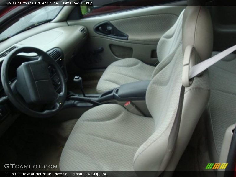 Flame Red / Gray 1998 Chevrolet Cavalier Coupe