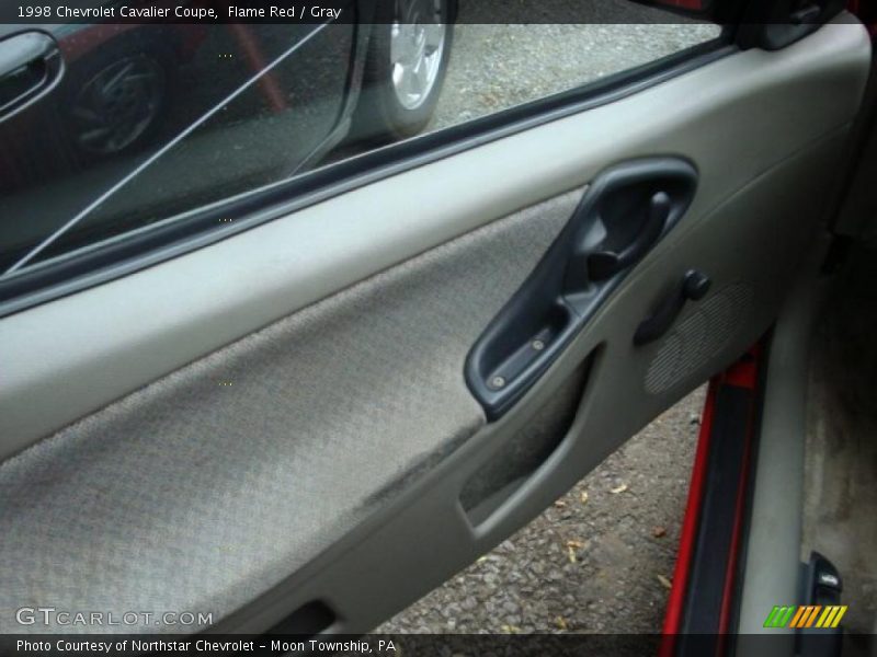 Flame Red / Gray 1998 Chevrolet Cavalier Coupe