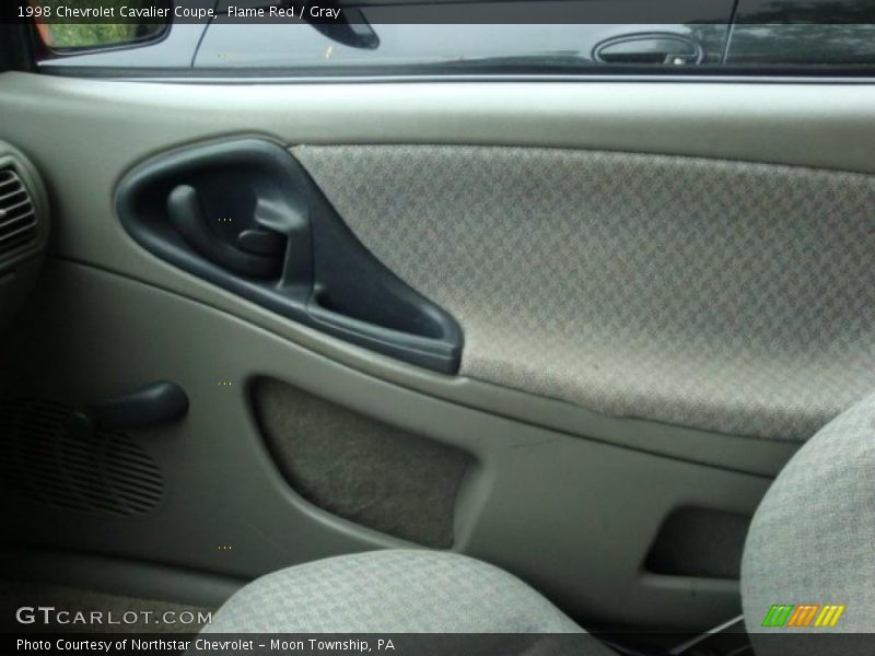 Flame Red / Gray 1998 Chevrolet Cavalier Coupe