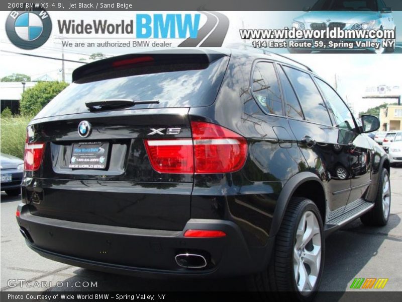 Jet Black / Sand Beige 2008 BMW X5 4.8i