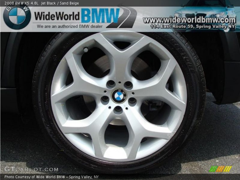 Jet Black / Sand Beige 2008 BMW X5 4.8i