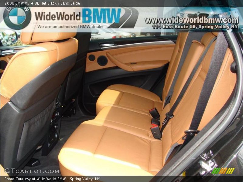 Jet Black / Sand Beige 2008 BMW X5 4.8i