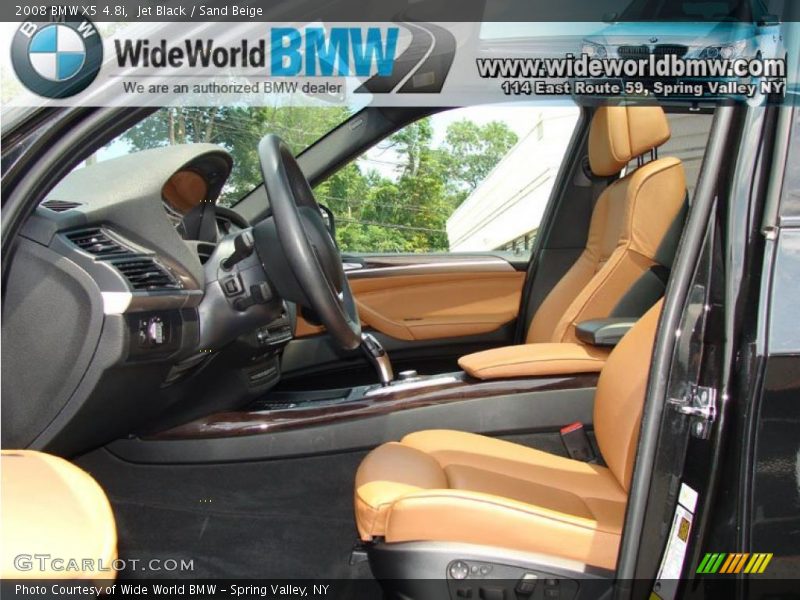 Jet Black / Sand Beige 2008 BMW X5 4.8i