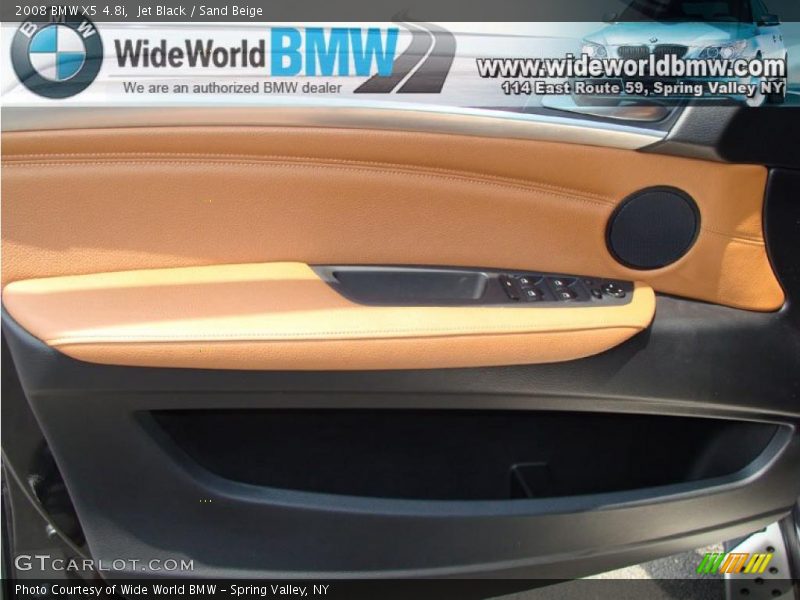 Jet Black / Sand Beige 2008 BMW X5 4.8i