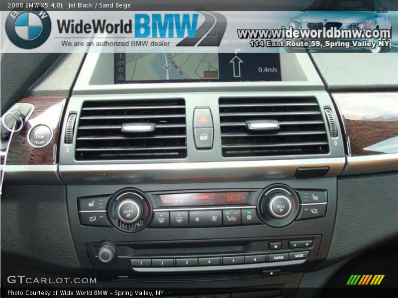Jet Black / Sand Beige 2008 BMW X5 4.8i
